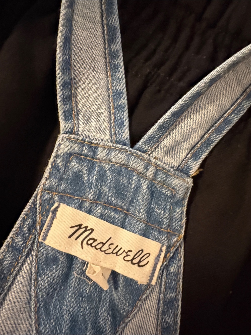 Madewell Light Blue Denim Overalls Bib